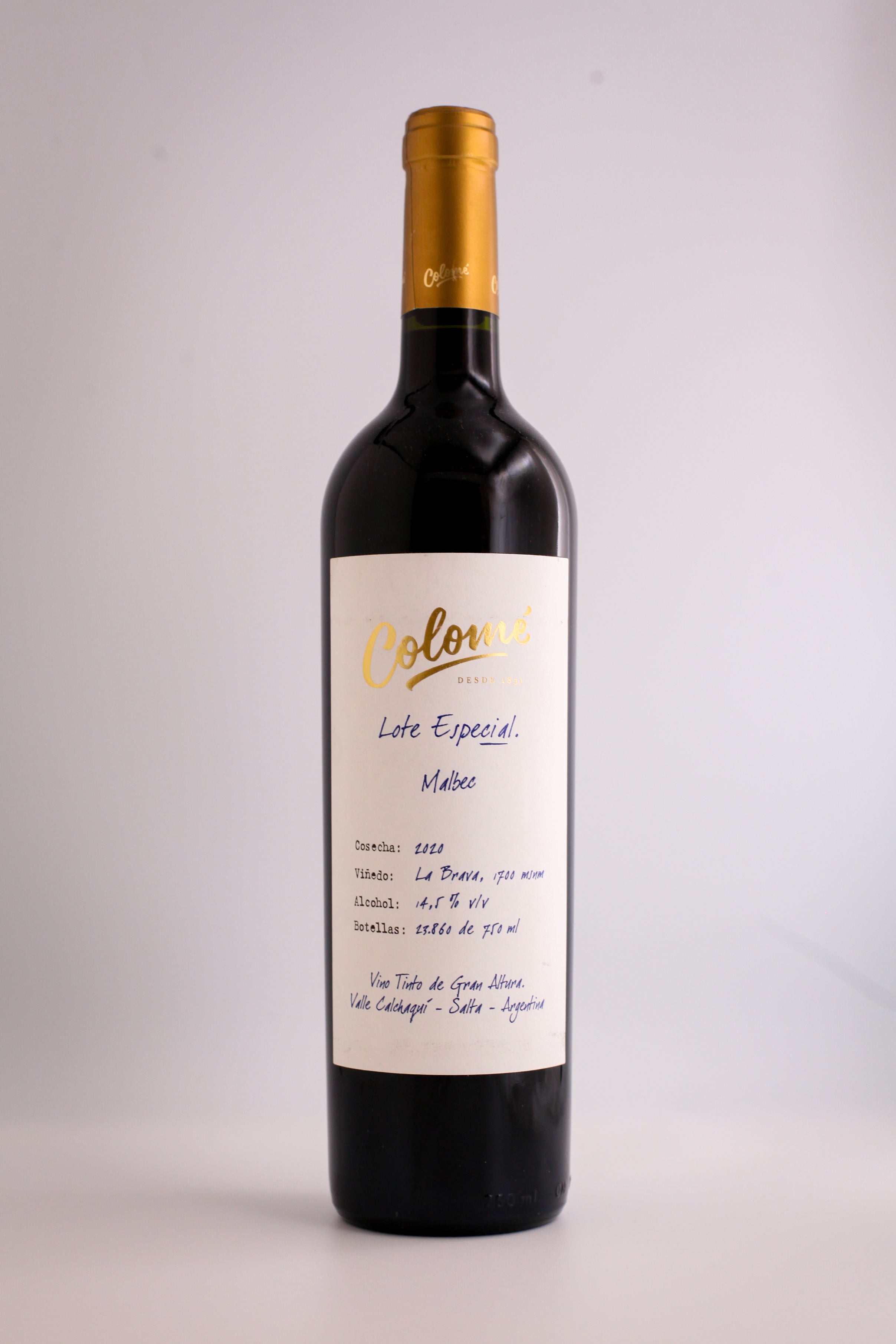 COLOME - "Lot Especial"  Malbec 2020